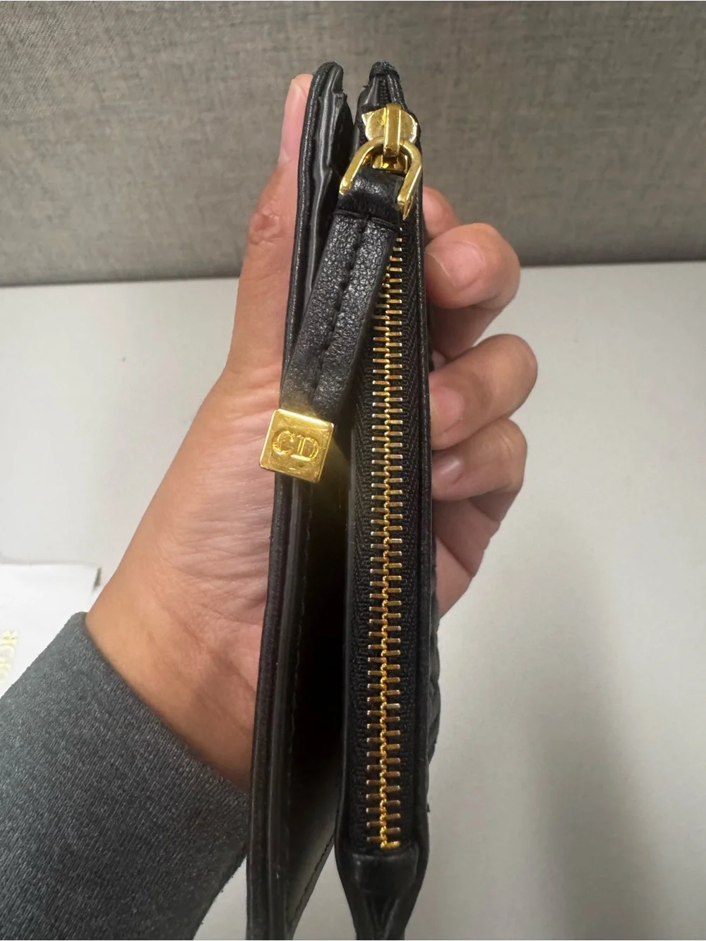 Miss Dior Dahlia Wallet in Lambskin Leather with Quilted Miss Dior Allove